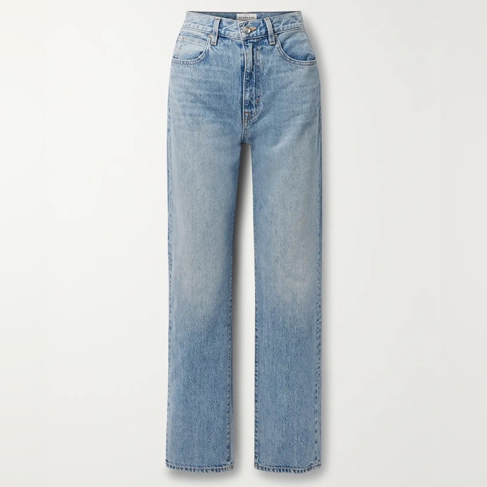 SLVRLAKE London Straight - High Rise Jeans - Mid-denim
